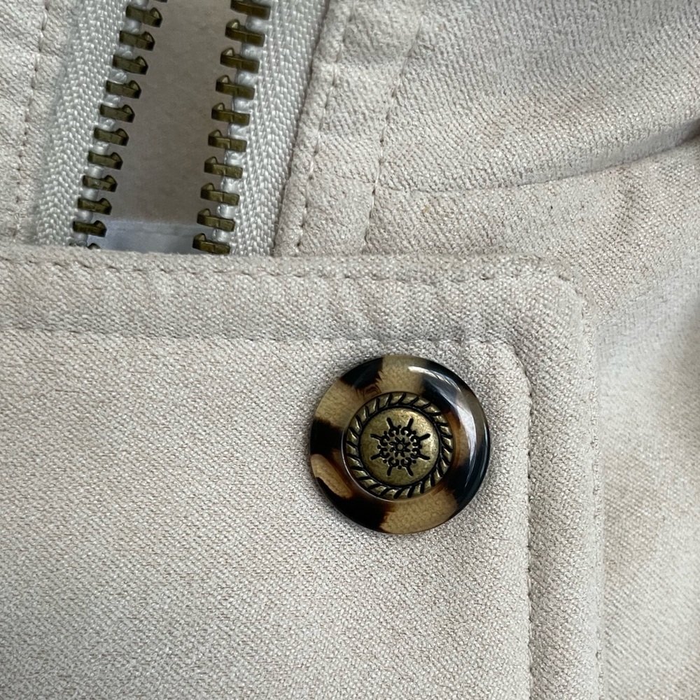 Worthington cream Puffer Jacket with Fur Hood - Picture 11 of 11